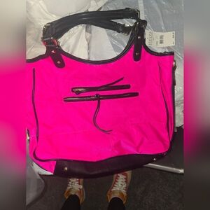 NWT STEVE MADDEN HOT PINK TOTE